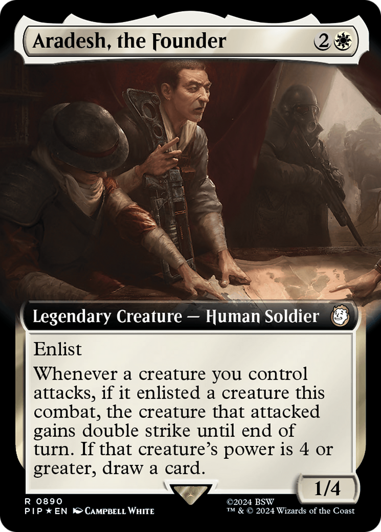 Aradesh, the Founder (Extended Art) (Surge Foil) [Fallout] | Enigma On Main