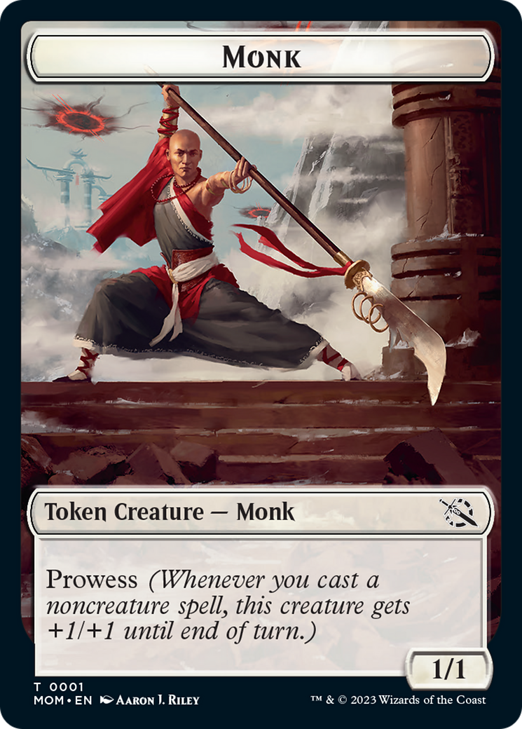 Monk // Knight Double-Sided Token [March of the Machine Tokens] | Enigma On Main