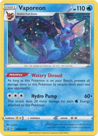 Vaporeon (SWSH072) [Sword & Shield: Black Star Promos] | Enigma On Main