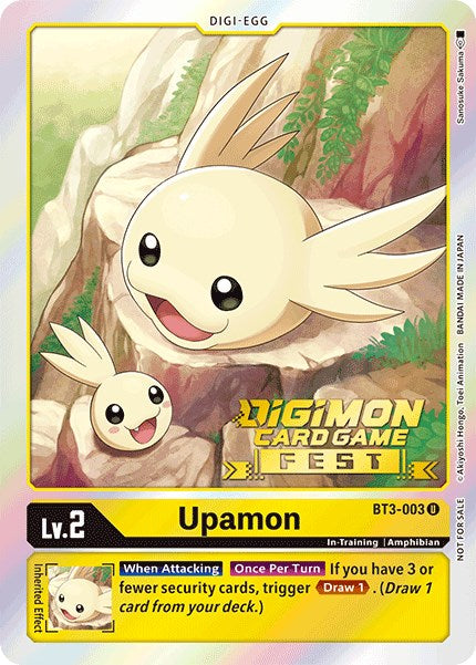 Upamon [BT3-003] (Digimon Card Game Fest 2022) [Release Special Booster Promos] | Enigma On Main