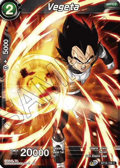 Vegeta (BT16-106) (BT16-106) [Realm of the Gods] | Enigma On Main