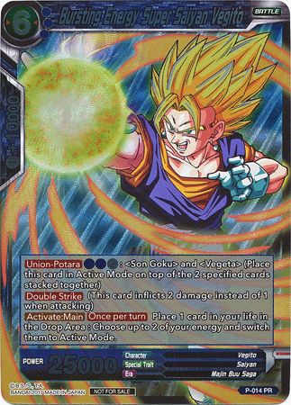 Bursting Energy Super Saiyan Vegito (P-014) [Promotion Cards] | Enigma On Main