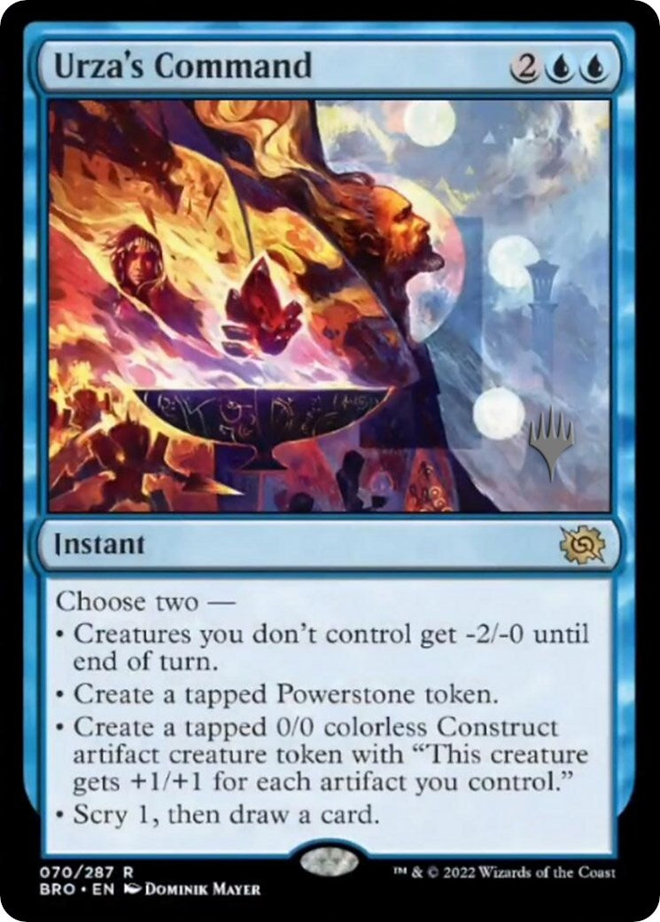 Urza's Command (Promo Pack) [The Brothers' War Promos] | Enigma On Main