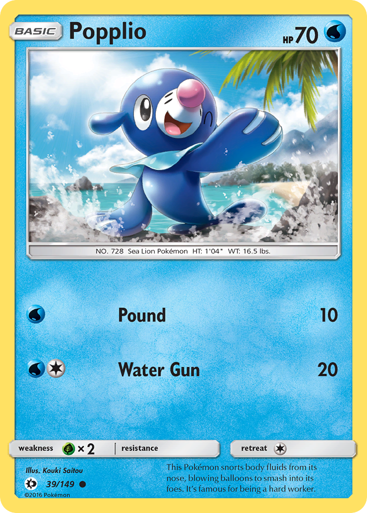 Popplio (39/149) [Sun & Moon: Base Set] | Enigma On Main