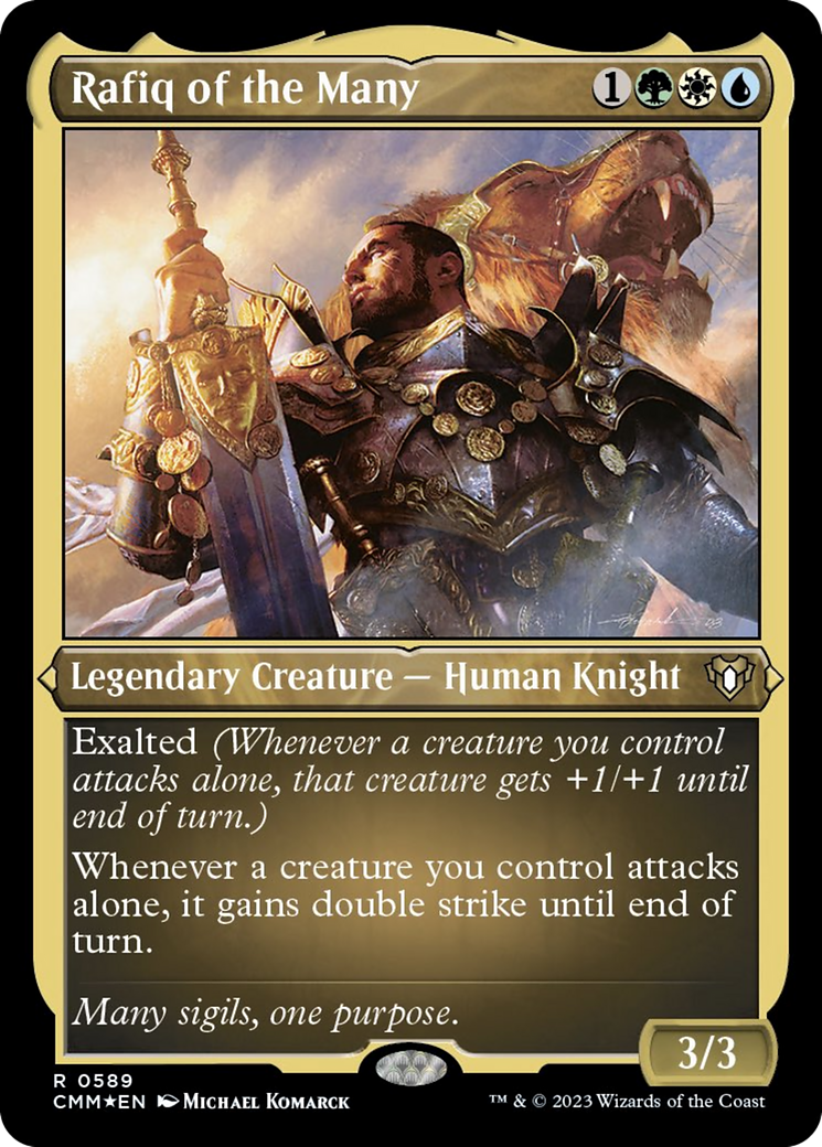 Rafiq of the Many (Foil Etched) [Commander Masters] | Enigma On Main