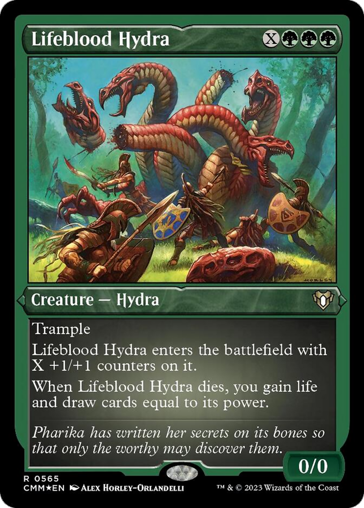 Lifeblood Hydra (Foil Etched) [Commander Masters] | Enigma On Main