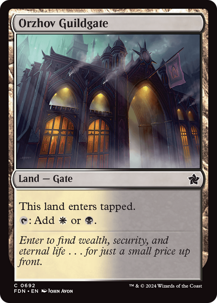 Orzhov Guildgate [Foundations] | Enigma On Main