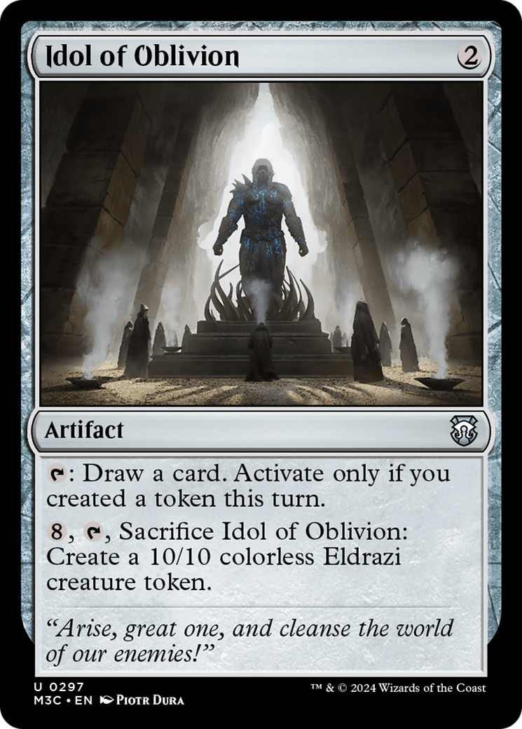 Idol of Oblivion (Ripple Foil) [Modern Horizons 3 Commander] | Enigma On Main