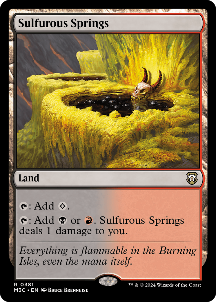 Sulfurous Springs (Ripple Foil) [Modern Horizons 3 Commander] | Enigma On Main