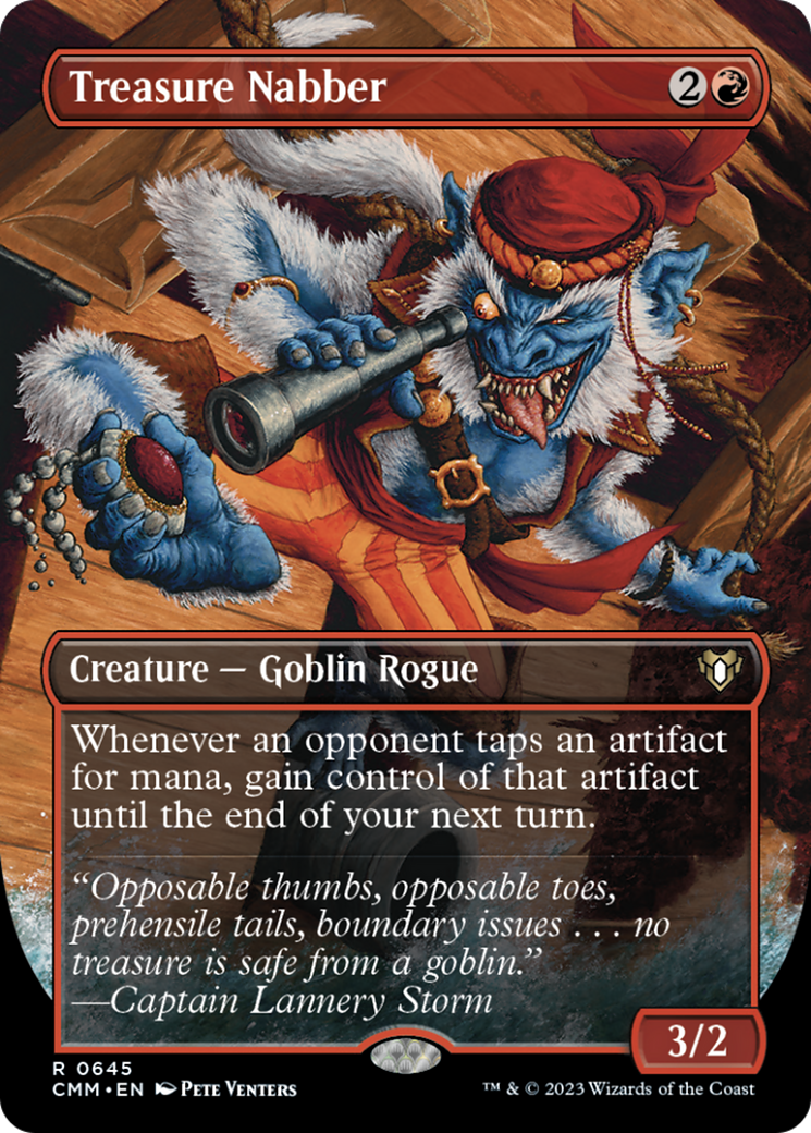 Treasure Nabber (Borderless Alternate Art) [Commander Masters] | Enigma On Main