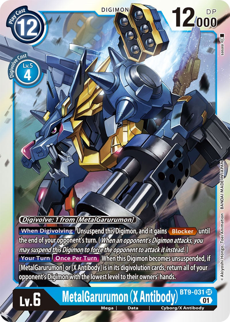 MetalGarurumon (X Antibody) [BT9-031] [X Record] | Enigma On Main