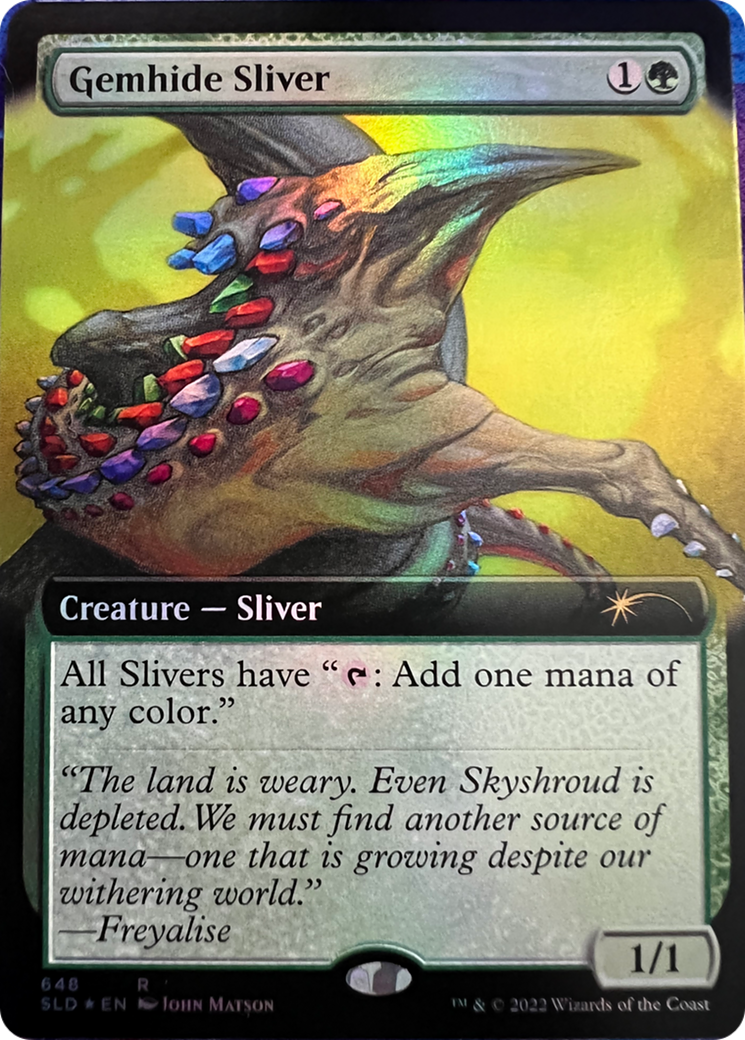 Gemhide Sliver (Extended Art) [Secret Lair Drop Series] | Enigma On Main