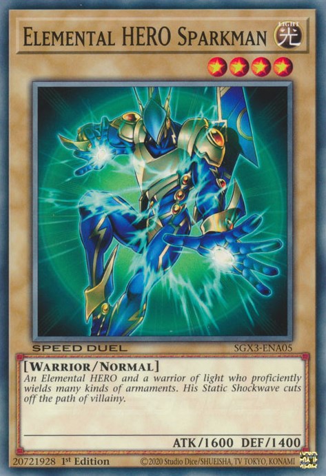 Elemental HERO Sparkman [SGX3-ENA05] Common | Enigma On Main