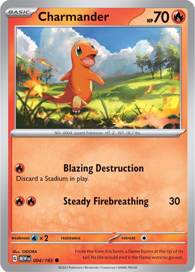 Charmander (004/165) [Scarlet & Violet: 151] | Enigma On Main