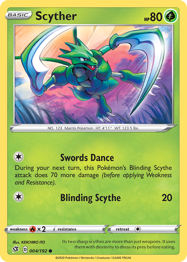 Scyther (004/192) [Sword & Shield: Rebel Clash] | Enigma On Main