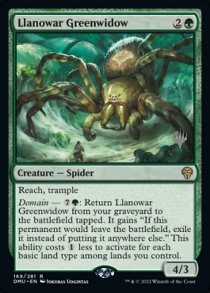 Llanowar Greenwidow (Promo Pack) [Dominaria United Promos] | Enigma On Main