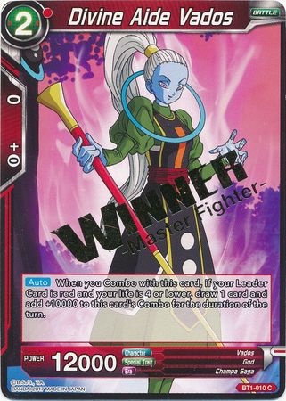 Divine Aide Vados (Winner Stamped) (BT1-010) [Tournament Promotion Cards] | Enigma On Main