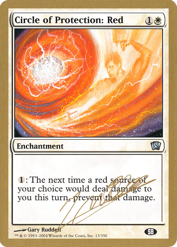 Circle of Protection: Red (Julien Nuijten) (SB) [World Championship Decks 2004] | Enigma On Main