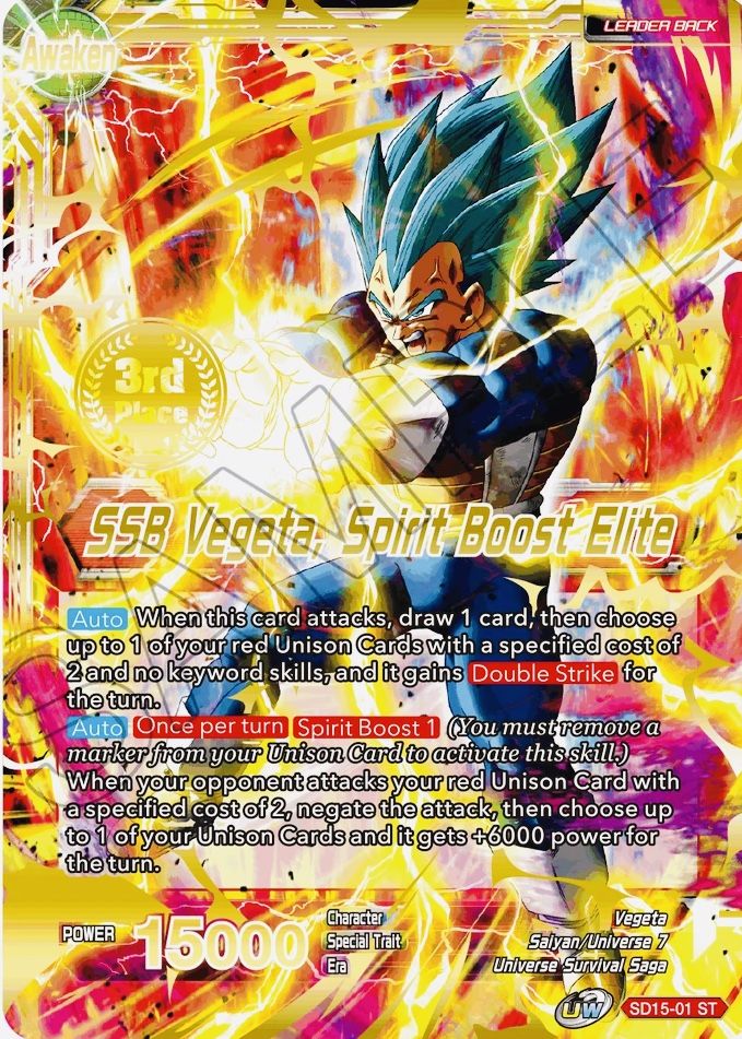 Vegeta // SSB Vegeta, Spirit Boost Elite (2021 Championship 3rd Place) (SD15-01) [Tournament Promotion Cards] | Enigma On Main