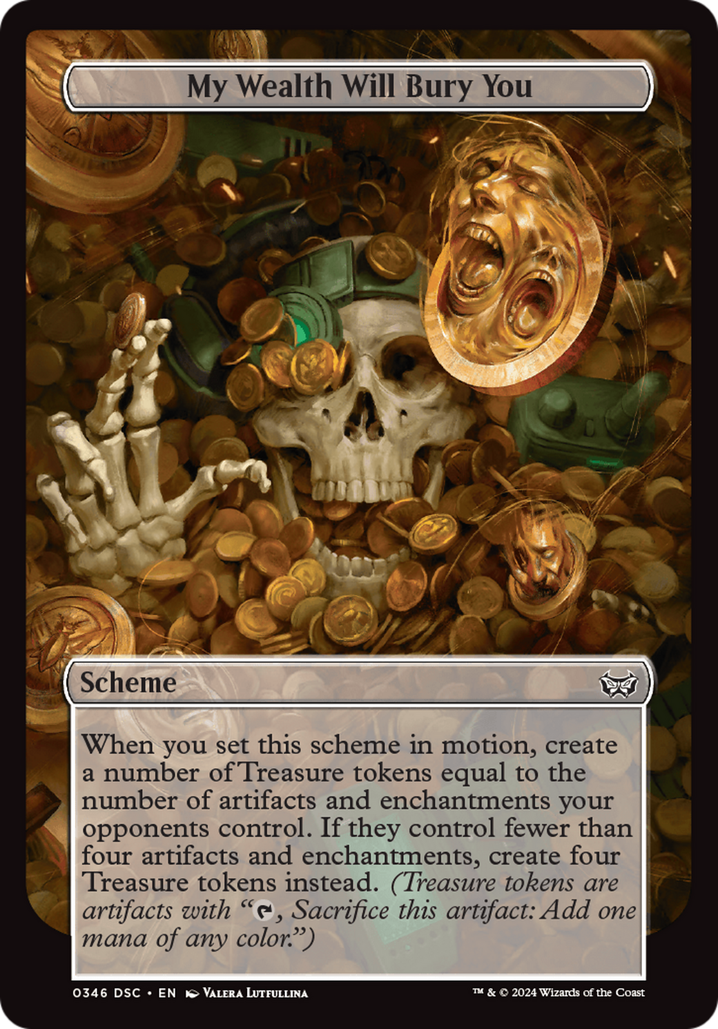 My Wealth Will Bury You (Full Art) [Duskmourn: House of Horror Commander] | Enigma On Main