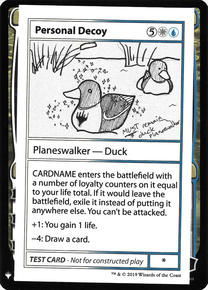 Personal Decoy [Mystery Booster Playtest Cards] | Enigma On Main
