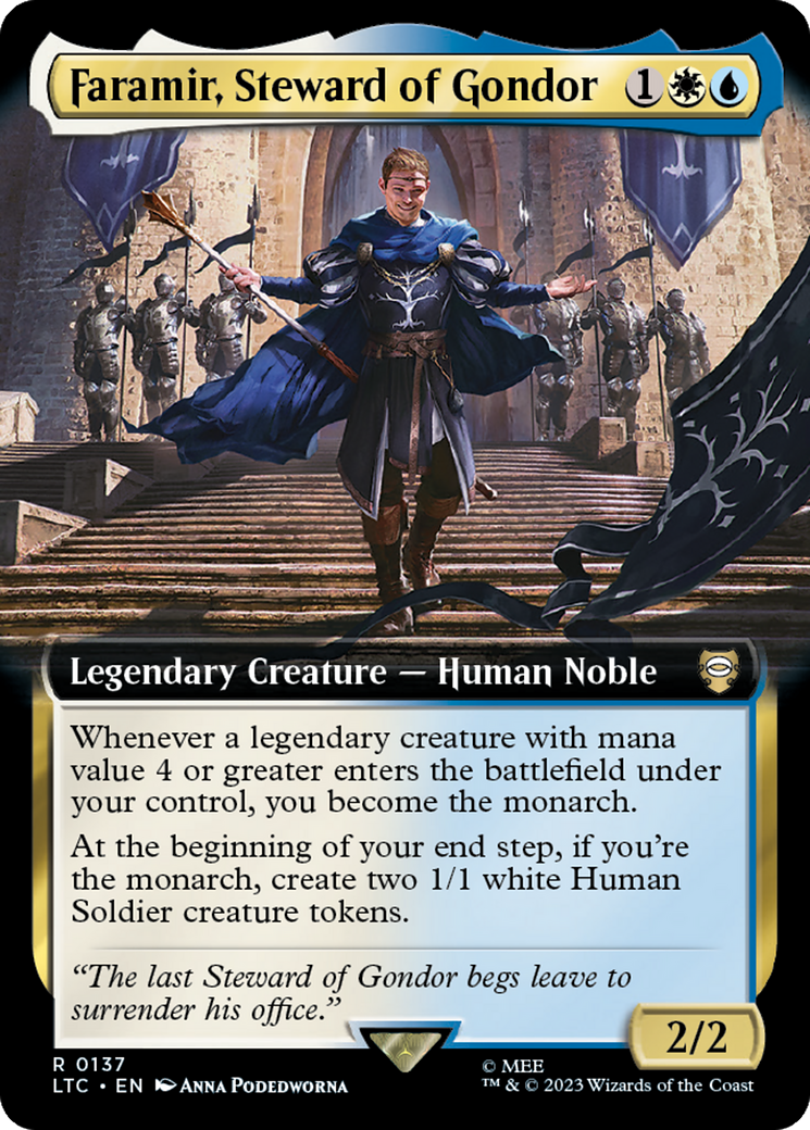 Faramir, Steward of Gondor (Extended Art) [The Lord of the Rings: Tales of Middle-Earth Commander] | Enigma On Main