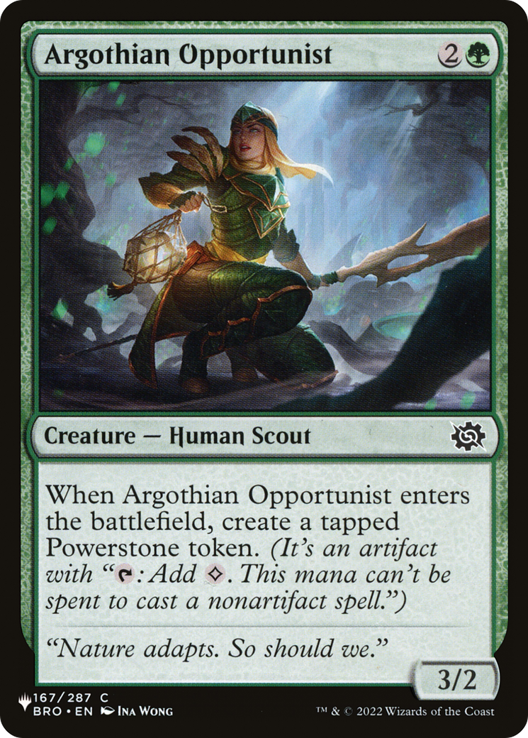 Argothian Opportunist [The List Reprints] | Enigma On Main