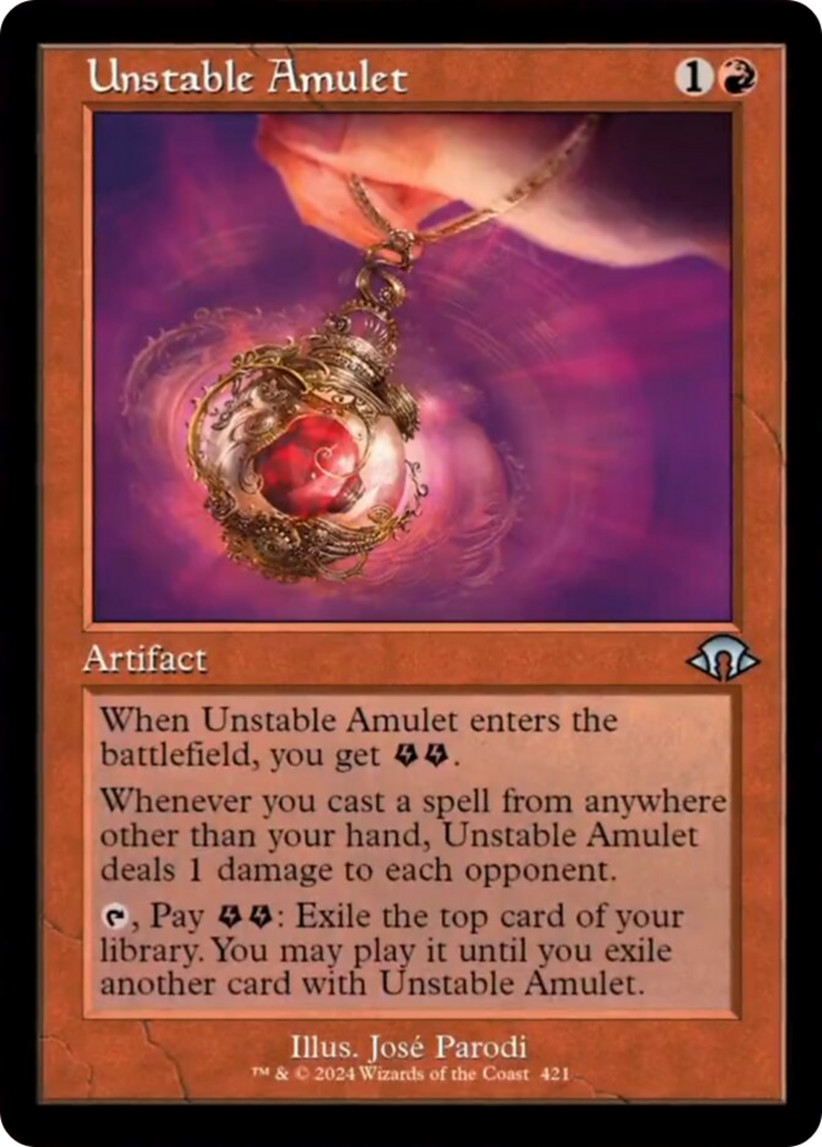 Unstable Amulet (Retro) [Modern Horizons 3] | Enigma On Main