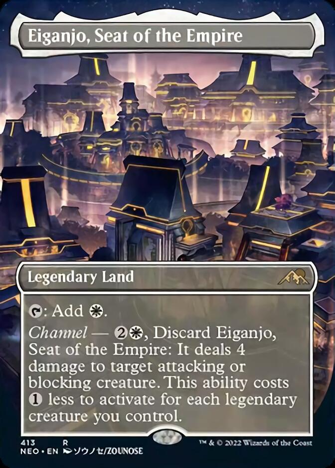 Eiganjo, Seat of the Empire (Borderless Alternate Art) [Kamigawa: Neon Dynasty] | Enigma On Main