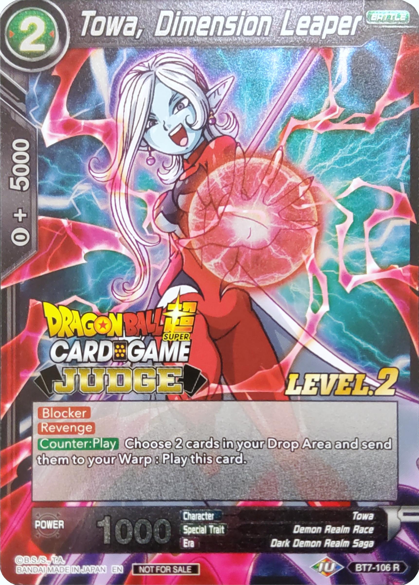 Towa, Dimension Leaper (Level 2) (BT7-106) [Judge Promotion Cards] | Enigma On Main