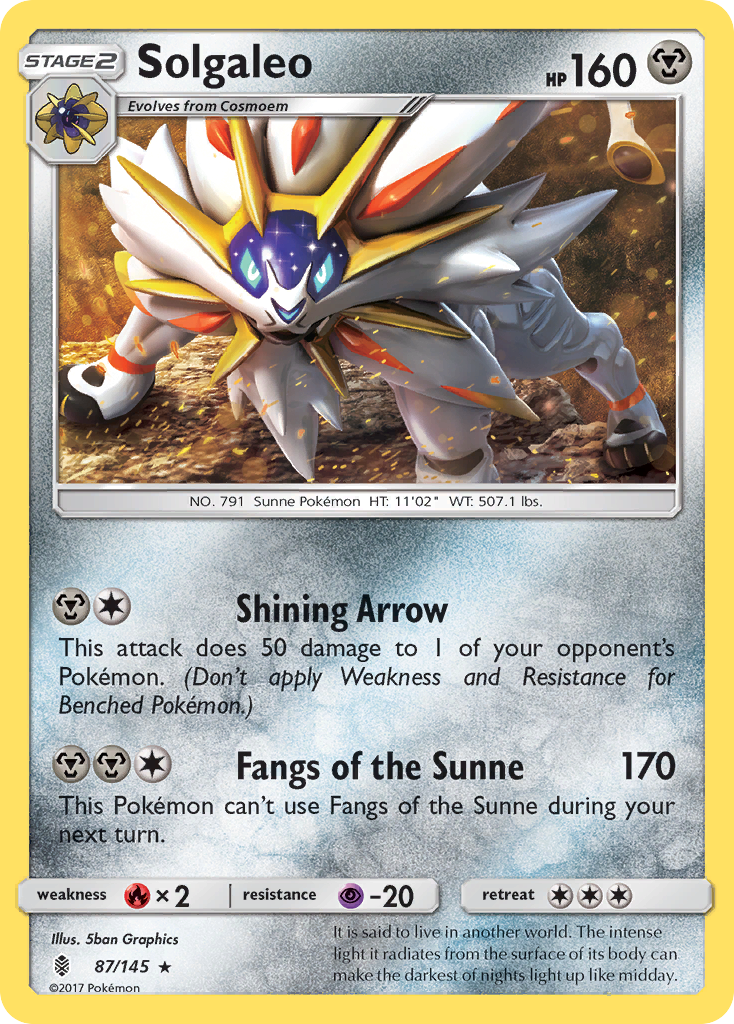 Solgaleo (87/145) [Sun & Moon: Guardians Rising] | Enigma On Main