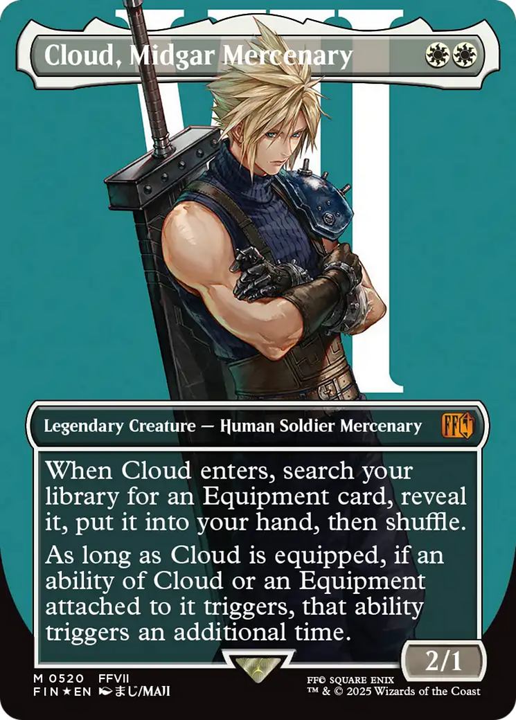 Cloud, Midgar Mercenary (Borderless) (Surge Foil) [FINAL FANTASY] | Enigma On Main