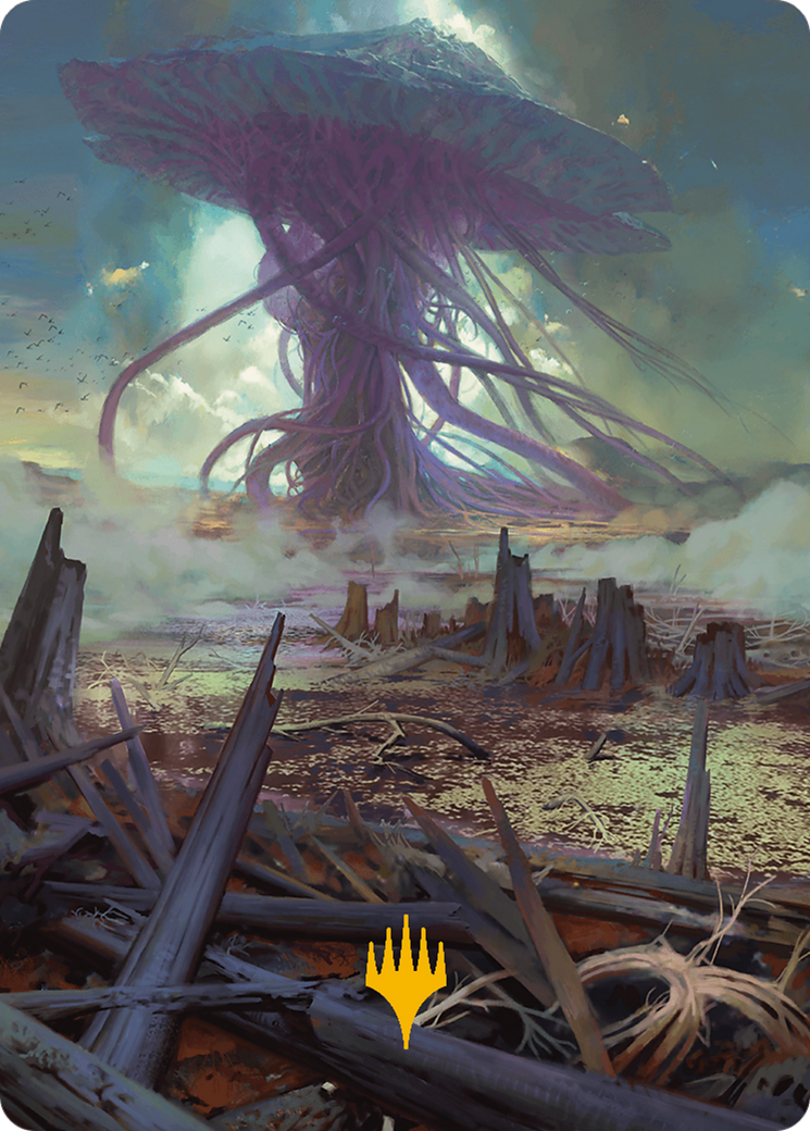 Swamp Art Card (Gold-Stamped Planeswalker Symbol) [Modern Horizons 3 Art Series] | Enigma On Main