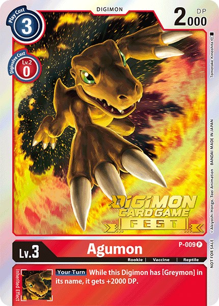 Agumon [P-009] (Digimon Card Game Fest 2022) [Promotional Cards] | Enigma On Main