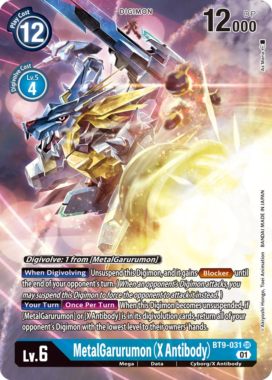 MetalGarurumon (X Antibody) [BT9-031] (Alternate Art) [X Record] | Enigma On Main