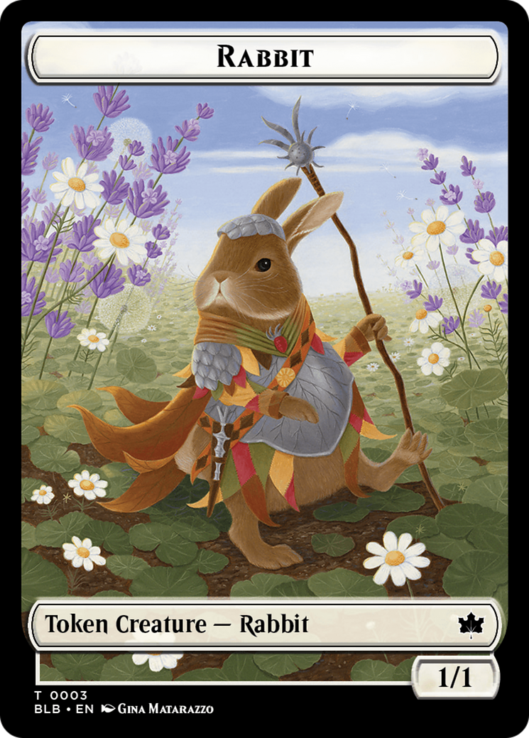 Rabbit // Poison Counter Double-Sided Token [Bloomburrow Commander Tokens] | Enigma On Main