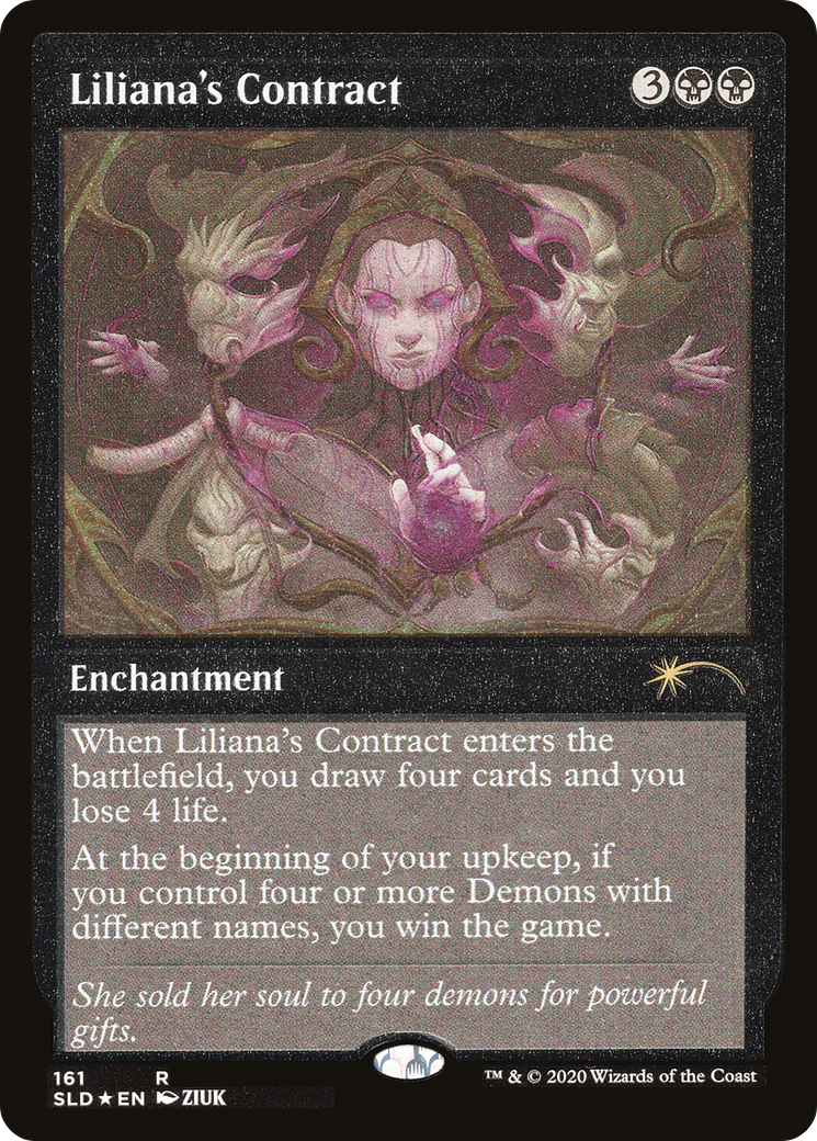 Liliana's Contract (Foil Etched) [Secret Lair Drop Series] | Enigma On Main