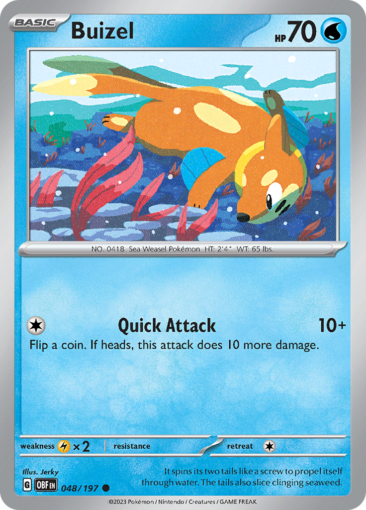 Buizel (048/197) [Scarlet & Violet: Obsidian Flames] | Enigma On Main