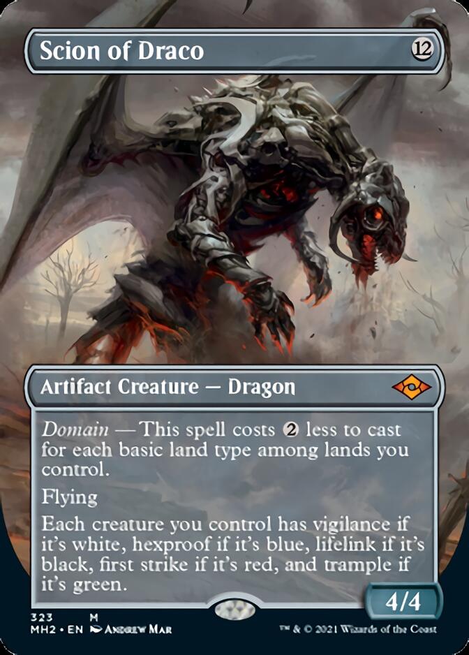 Scion of Draco (Borderless Alternate Art) [Modern Horizons 2] | Enigma On Main