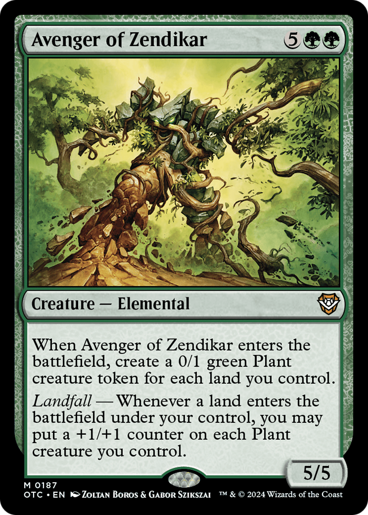 Avenger of Zendikar [Outlaws of Thunder Junction Commander] | Enigma On Main