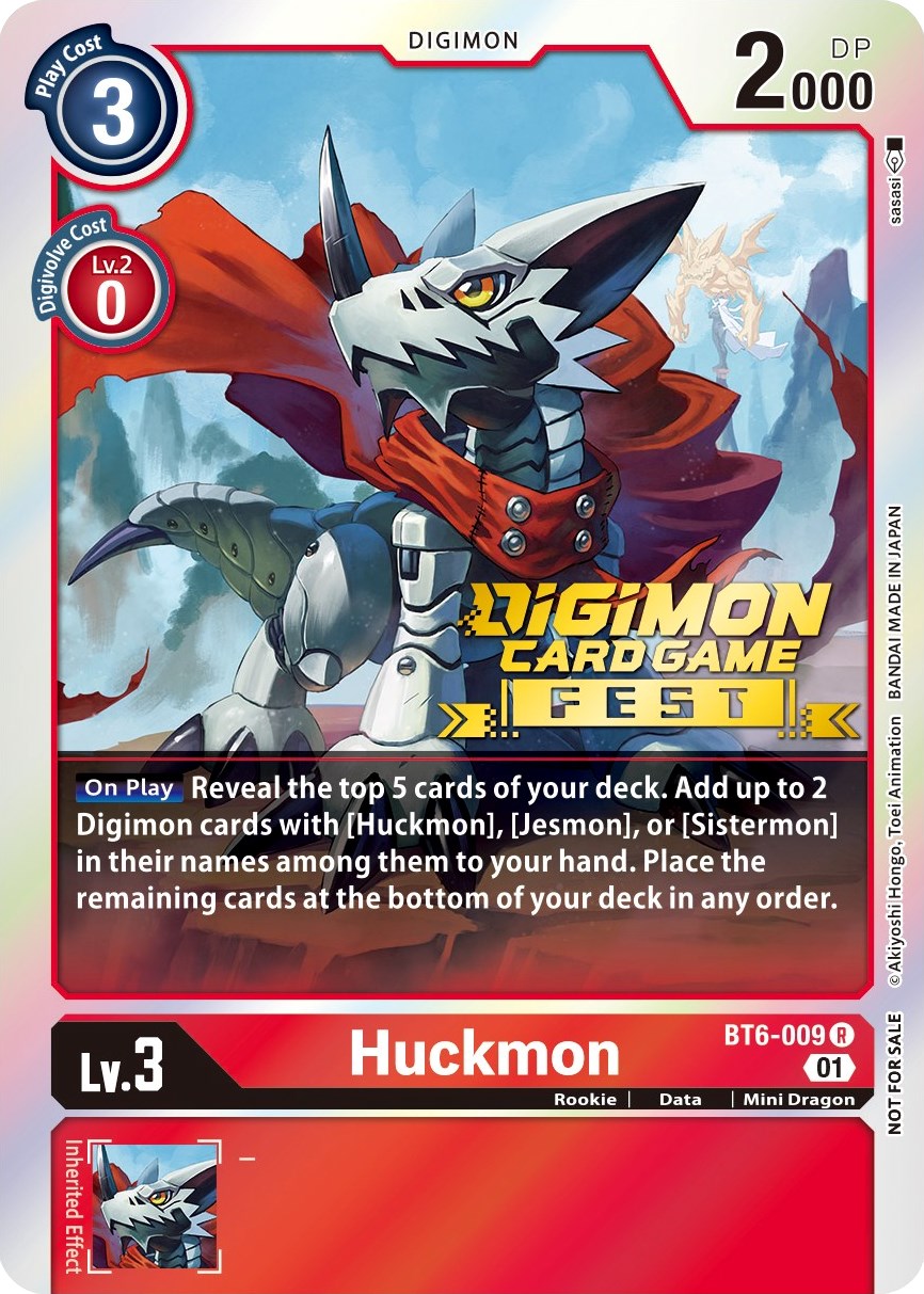 Huckmon [BT6-009] (Digimon Card Game Fest 2022) [Double Diamond Promos] | Enigma On Main