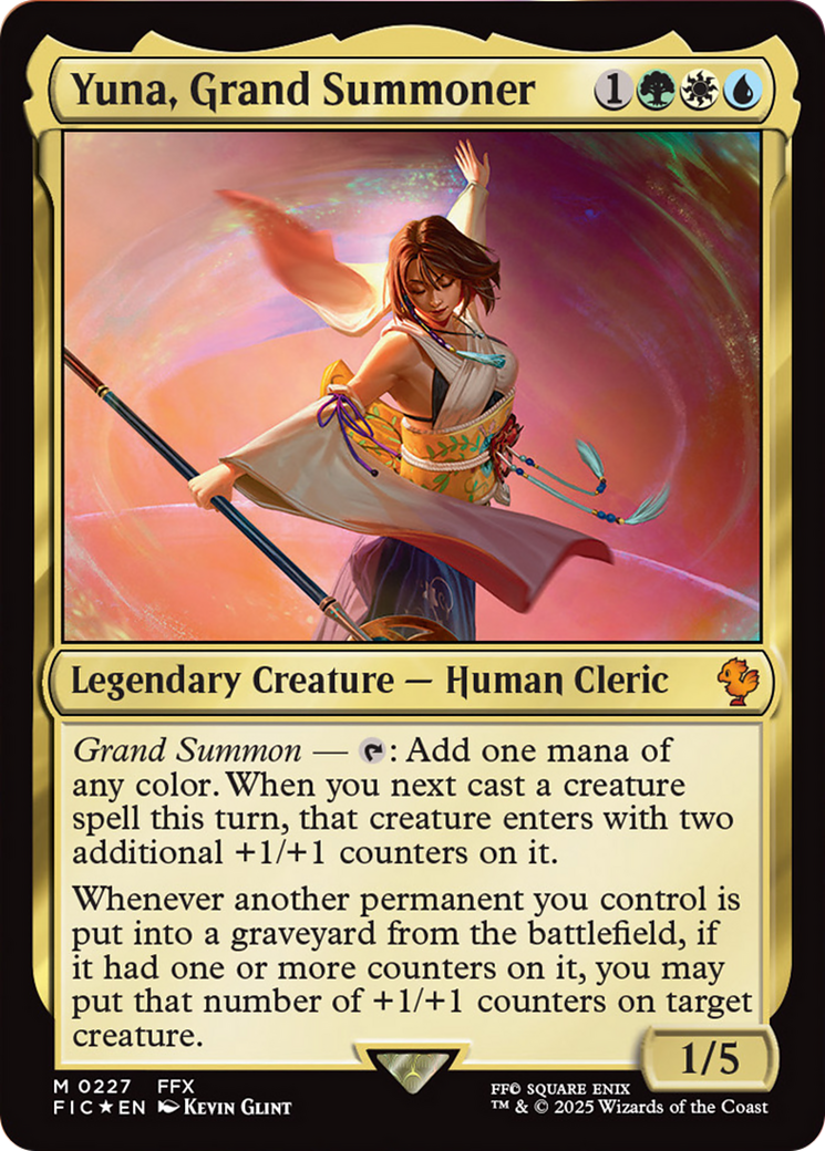 Yuna, Grand Summoner (Surge Foil) [FINAL FANTASY Commander] | Enigma On Main
