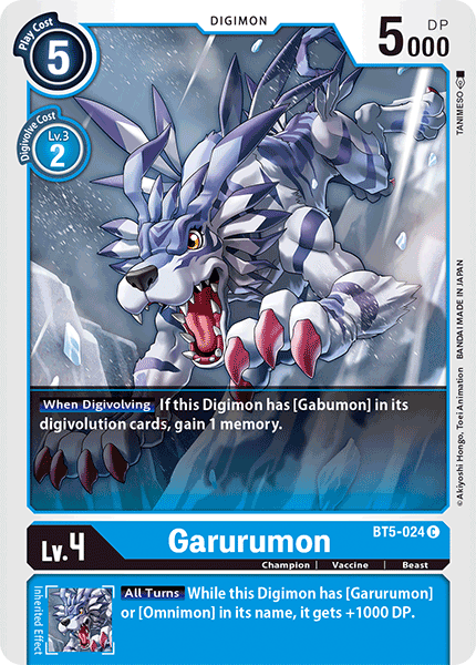 Garurumon [BT5-024] [Battle of Omni] | Enigma On Main