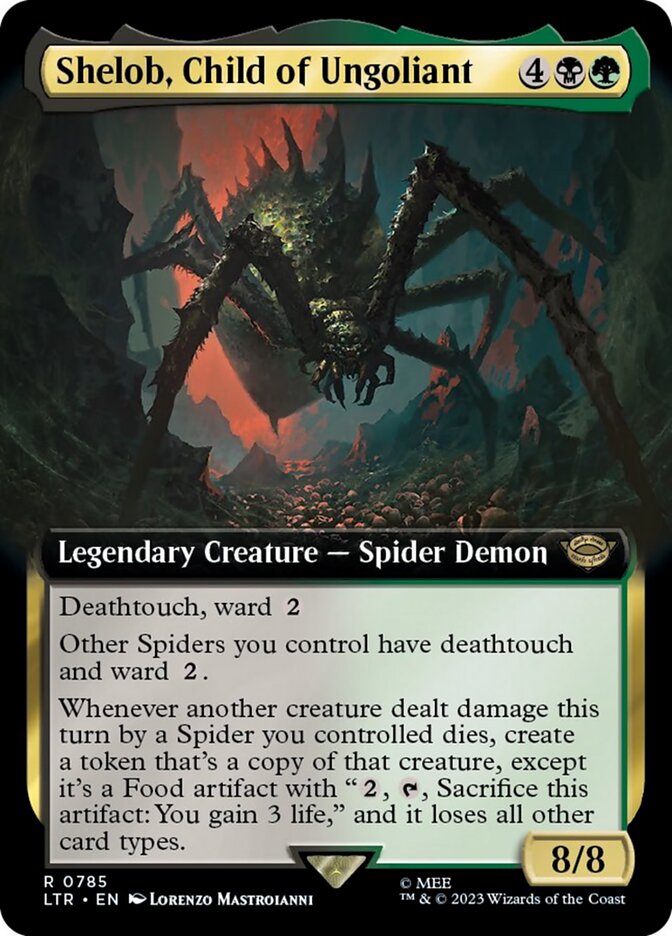 Shelob, Child of Ungoliant (Extended Art) (Surge Foil) [The Lord of the Rings: Tales of Middle-Earth] | Enigma On Main