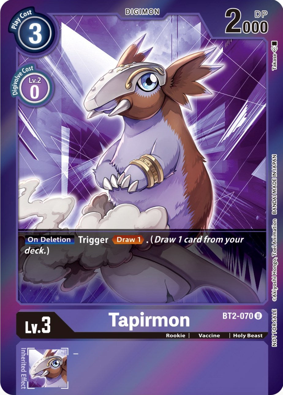 Tapirmon [BT2-070] (Event Pack 4) [Release Special Booster Promos] | Enigma On Main