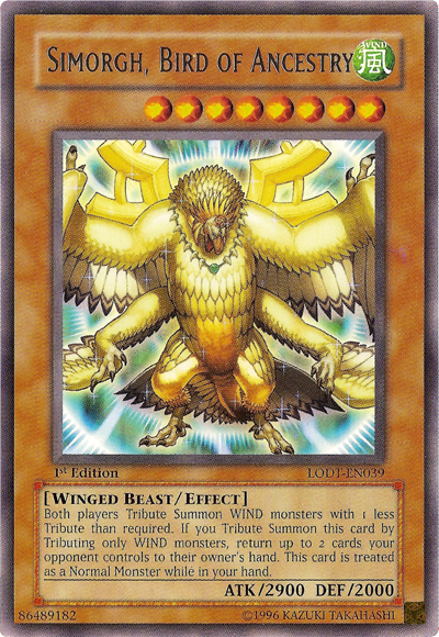 Simorgh, Bird of Ancestry [LODT-EN039] Rare | Enigma On Main