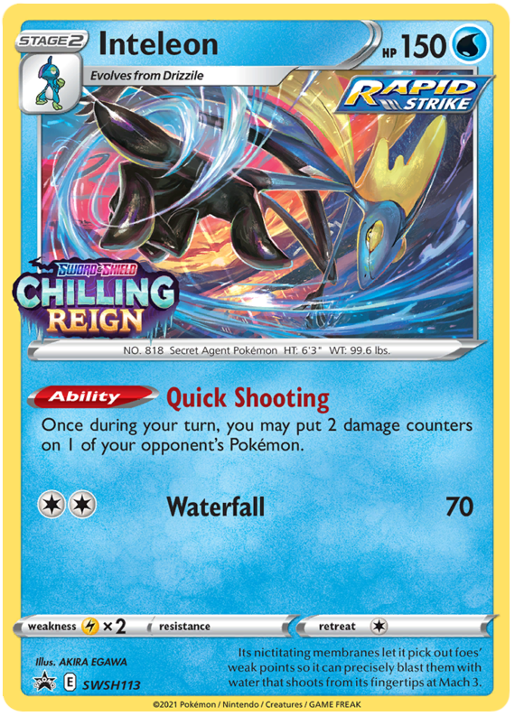 Inteleon (SWSH113) [Sword & Shield: Black Star Promos] | Enigma On Main
