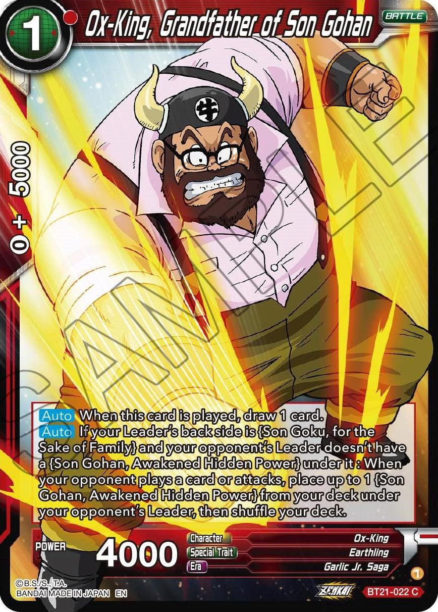 Ox-King, Grandfather of Son Gohan (BT21-022) [Wild Resurgence] | Enigma On Main