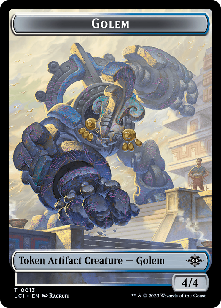 Map // Golem Double-Sided Token [The Lost Caverns of Ixalan Tokens] | Enigma On Main