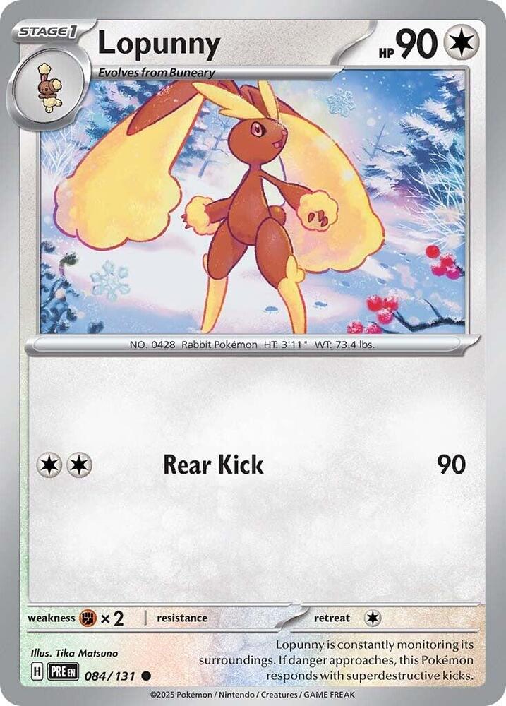 Lopunny (084/131) [Scarlet & Violet: Prismatic Evolutions] | Enigma On Main